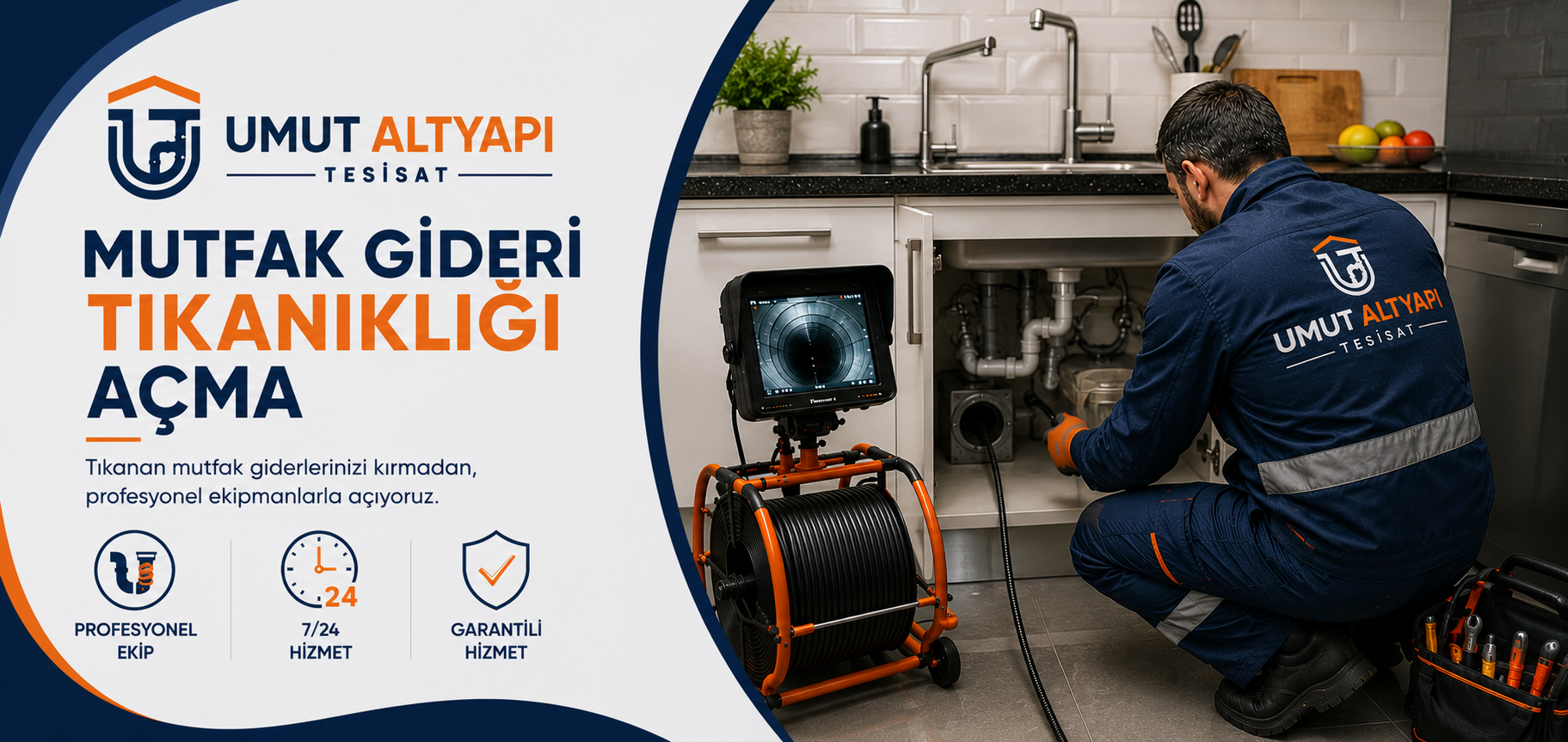 Mutfak Gideri Tıkanıklığı Açma
